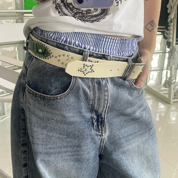 star studded belt 별 스터드 벨트
