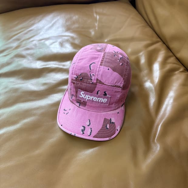 Supreme 슈프림 오버다이드 카모 핑크 캠프캡 모자 Camo