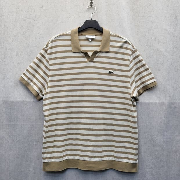 라코스테 스트라이프 반팔 카라티