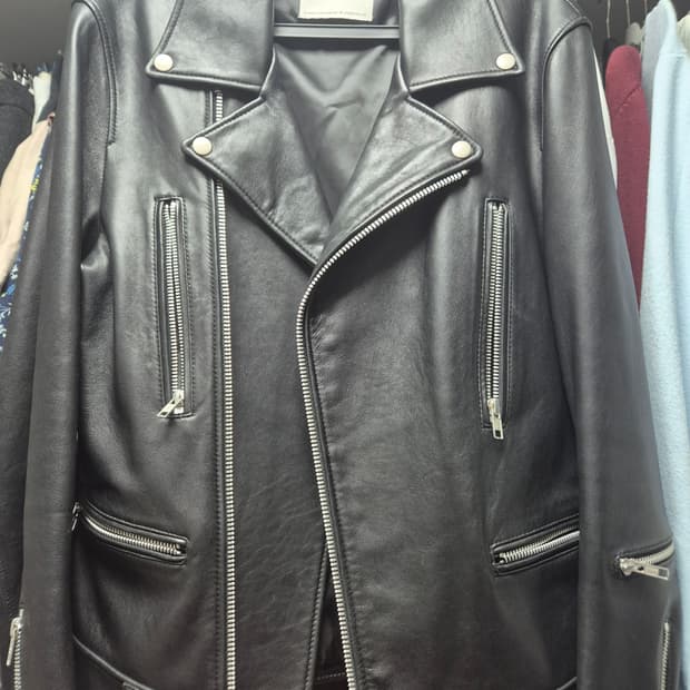 비바스튜디오 천연가죽 라이더 가죽자켓