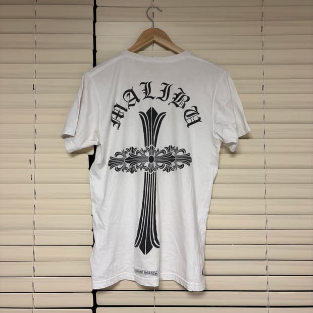 레어) 크롬하츠 홀스슈 말리부 라지 크로스 반팔 티셔츠 M