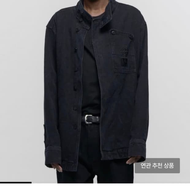 M) 플라스틱프로덕트 trapezoid jacket 블랙 자켓