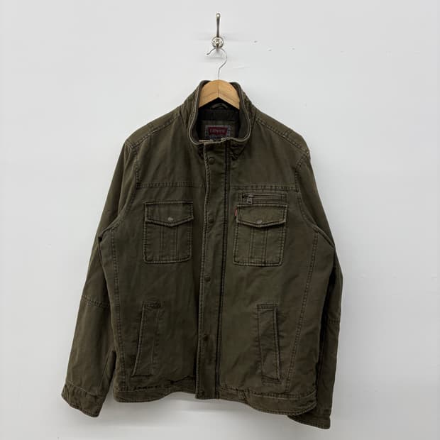 리바이스 카키색 워크 자켓 남xl