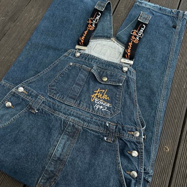 후부 FUBU 오버롤 멜빵바지