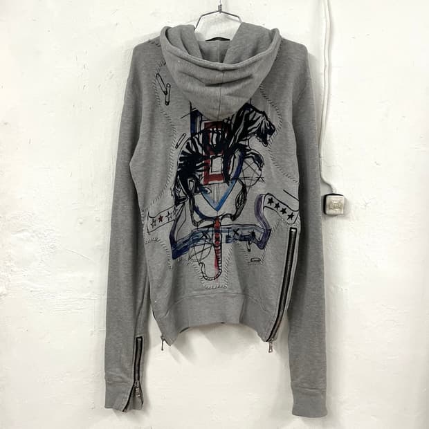 발망 2011SS 데카르넹 디스트레스드 패치 후드 집업