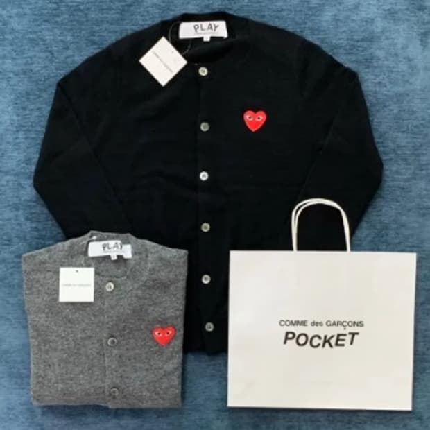 🔥[새상품/정품]🔥 꼼데가르송 울 라운드 가디건