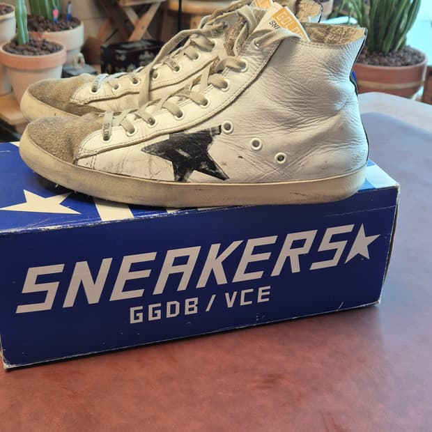 박스그대로260-265(41) 정품 골든구스 하이탑스니커즈