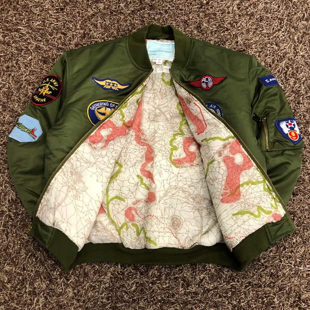 빈티지 보잉 MA-1 밀리터리 공군 패치 항공점퍼