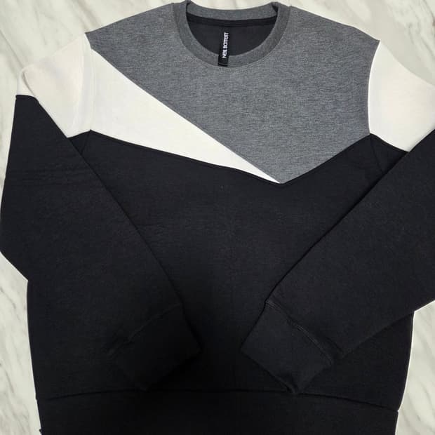 닐바렛 사이드 지퍼 네오프렌 맨투맨