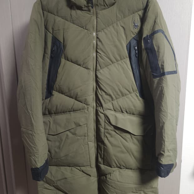 스파이더 구스다운 롱패딩, L