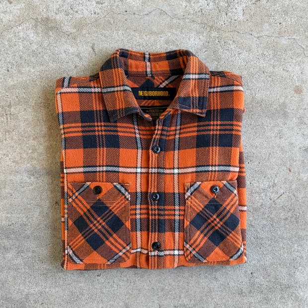 네이버후드19fw 럼버셔츠 