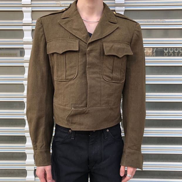 80s 실물 US ARMY Battle dress jacket