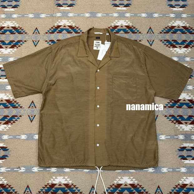 [M][100] 나나미카 오픈카라 셔츠 베이지 (CUPRO)