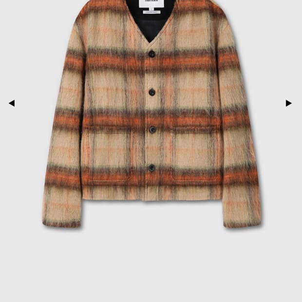 토니웩 모헤어 블루종 L사이즈 베이지/러스트