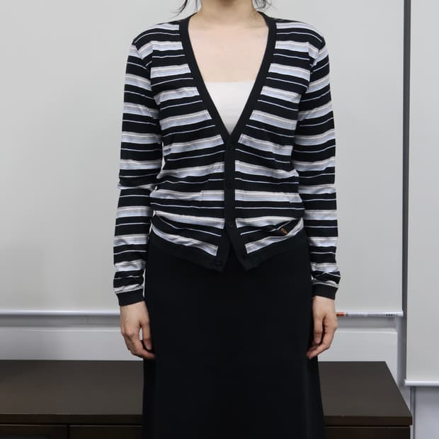 Beams Boy stripe cardigan