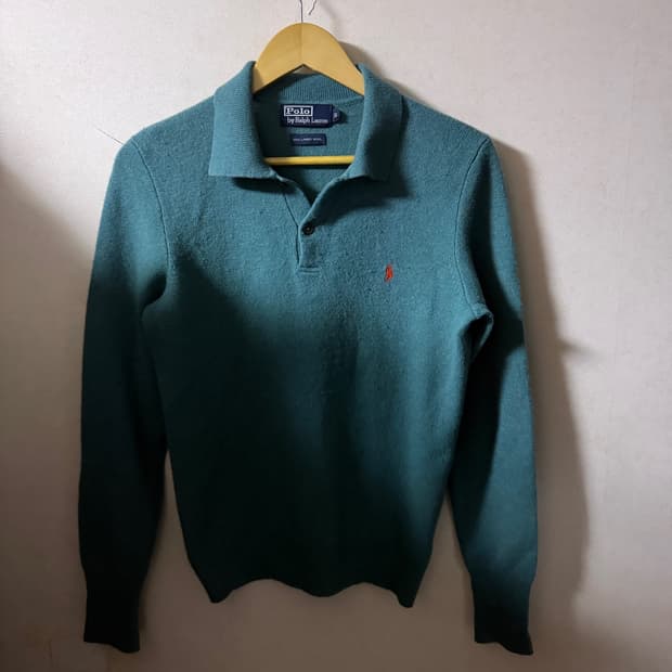 폴로 랄프로렌 램스울 긴팔카라티셔츠 (여성 55정도)