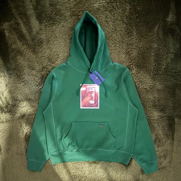 [XL] NOAH 노아 X 안토니오 로페즈 콜라보 포토 후디 그린