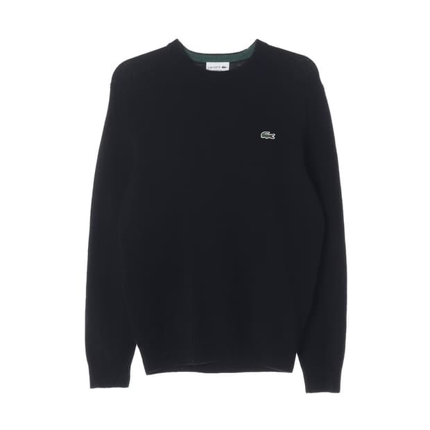 라코스테 클래식핏 울 블랙 니트 M