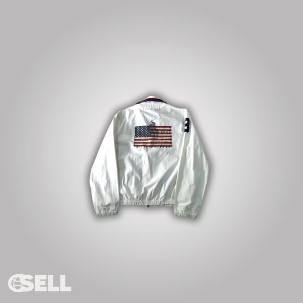 폴로 랄프로렌 빅포니 성조기 화이트 자켓