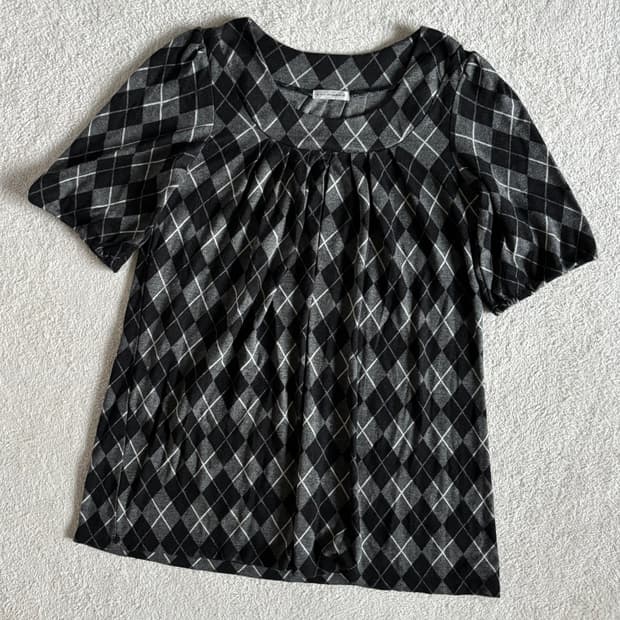 일본빈티지 avv standard 체크 원피스 탑