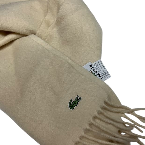 라코스테 아이보리 머플러 목도리