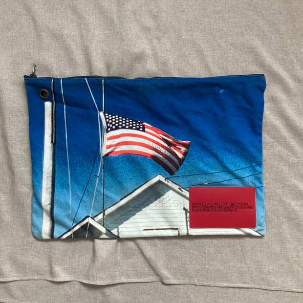 희소) 라프시몬스 era Calvin Klein 성조기 파우치