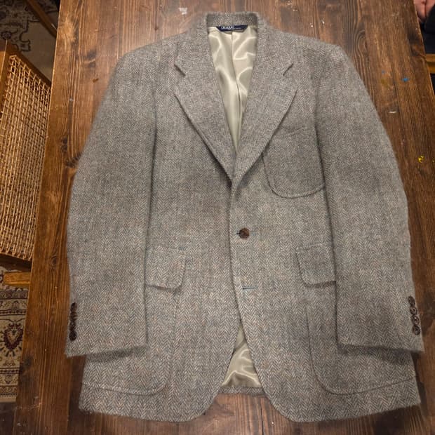 폴로랄프로렌 알파카 트위드자켓