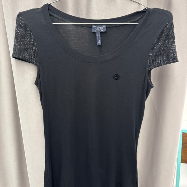 아르마니 큐빅소매 레이온 반팔