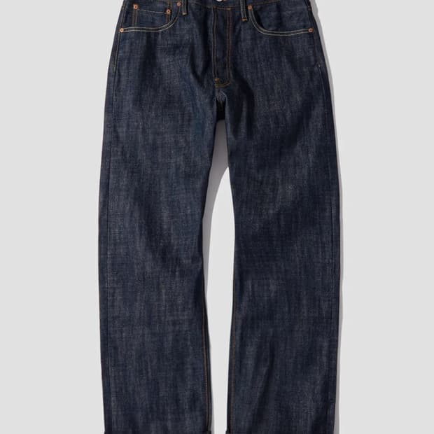 아웃스탠딩 30S CINCH BACK SELVEDGE WIDE PANTS