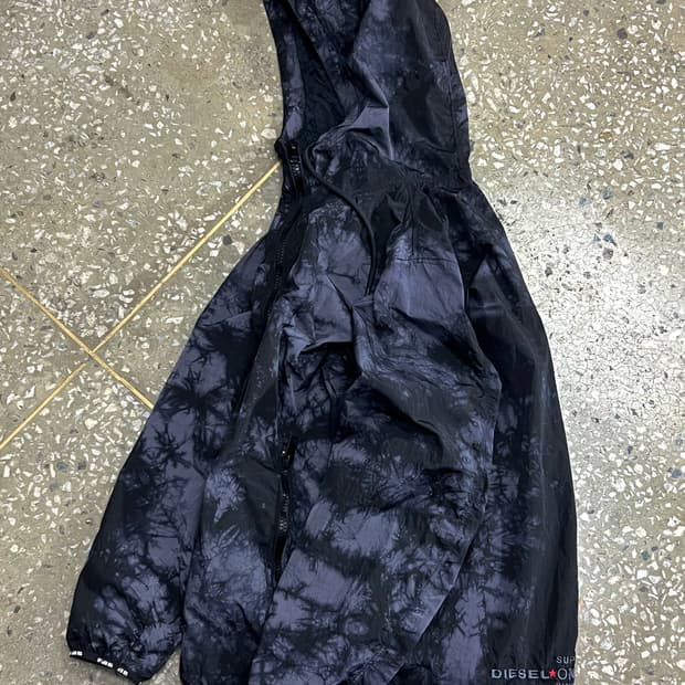 Diesel Tie-dye Nylon Hoodie Windbreaker 