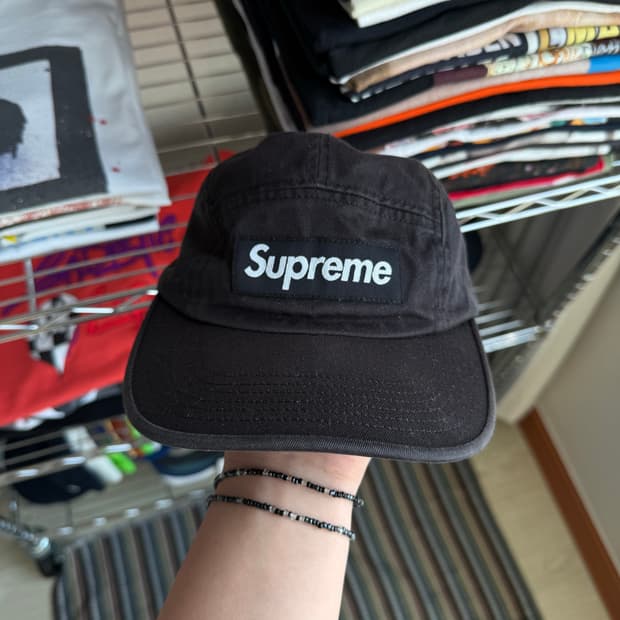 슈프림 워시드 치노 캠프캡