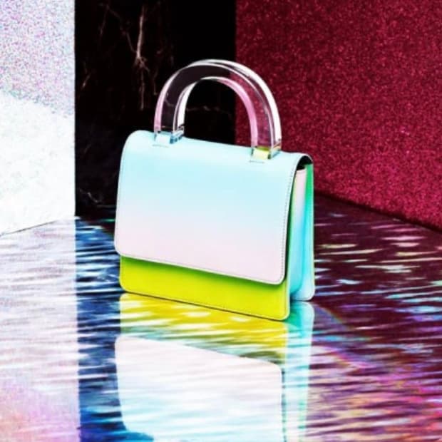 202factory 소가죽 파스텔 그라데이션 핸드백 토트백 가방