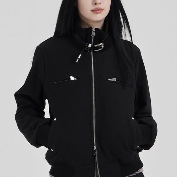 일리오 하이넥 져지 블루종