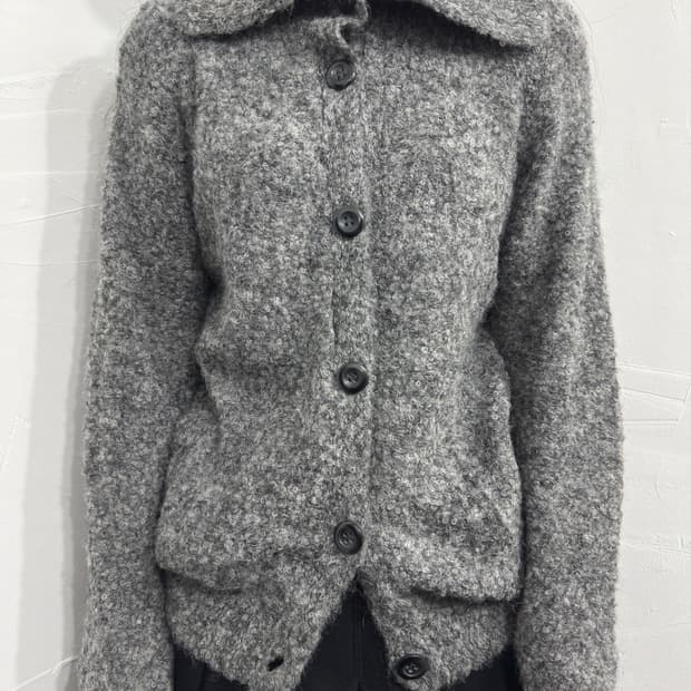 belta attrice gray knit cardigan