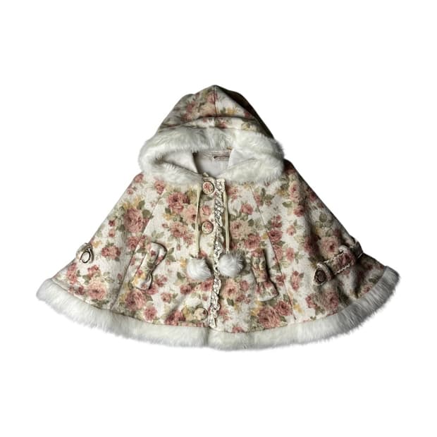 [LIZ LISA] 리즈리사 고전 로걀 플로럴 케이프