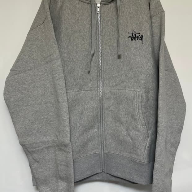 스투시 베이직기모 후드집업