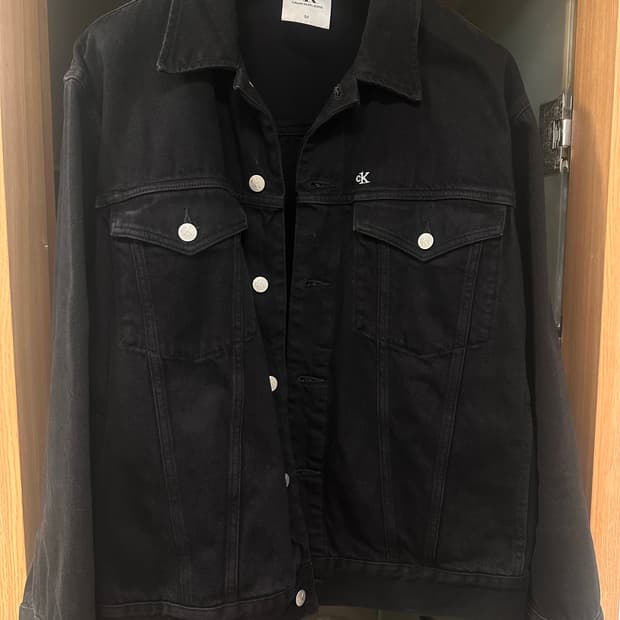 calvin klein denim jackets black