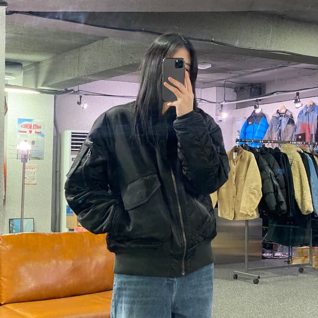 디스이즈네버댓 MA-1 블랙 항공점퍼 B4073