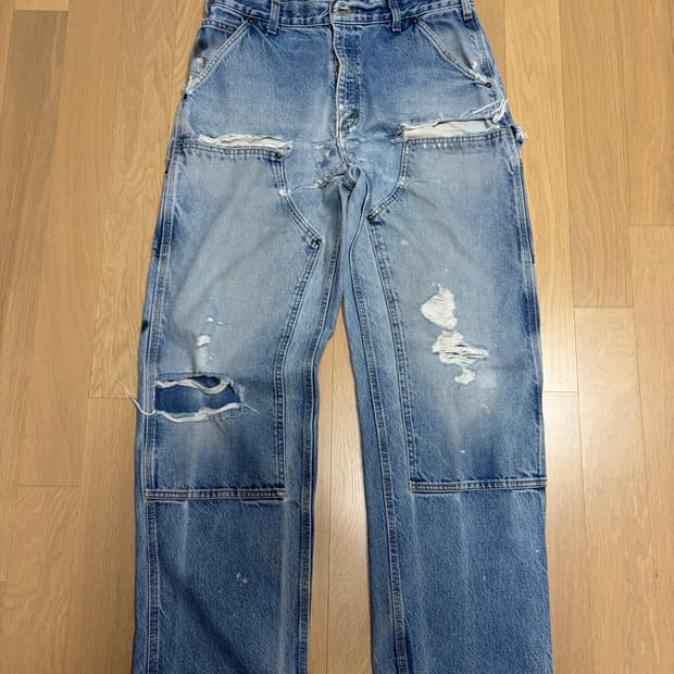 칼하트 데님 더블니 팬츠 칼하트 B73 썩블니