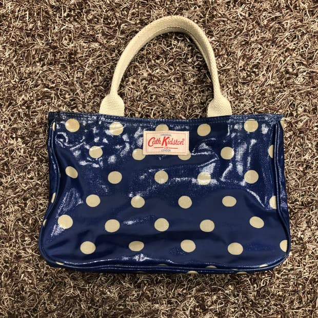 캐스키드슨 도트 땡땡이 토트백