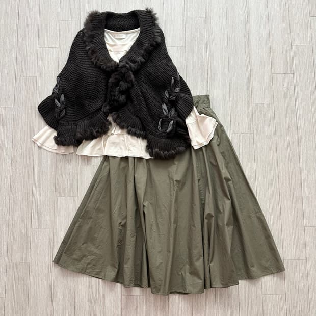 jpn 엑시즈팜 갸루 모리걸 하구미 스즈코 레이어드 코디세트