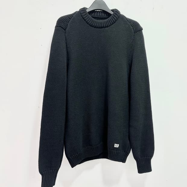 C.P. Company crew neck black knit