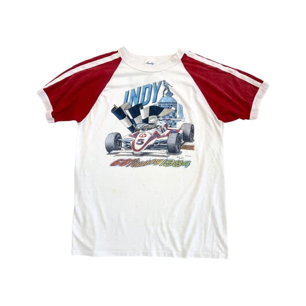 1984 Indy 500 Racing Ringer T-shirt