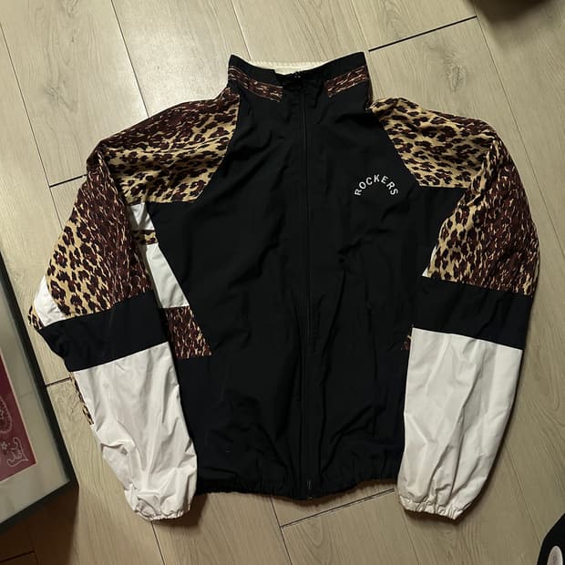 와코마리아 레오파드 트랙 져지 바람막이 