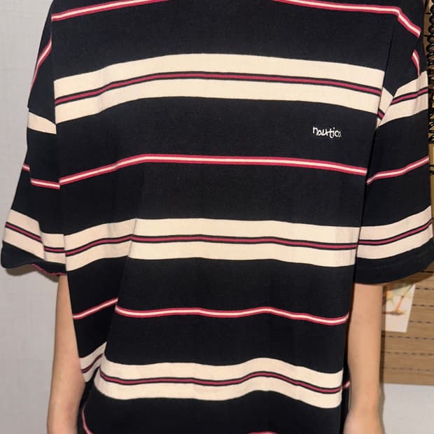 노티카 COLOR STRIPED T-SHIRT