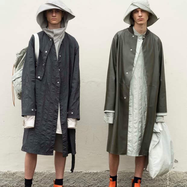 [48] 질샌더 18SS 컬렉션 롱 레더코트