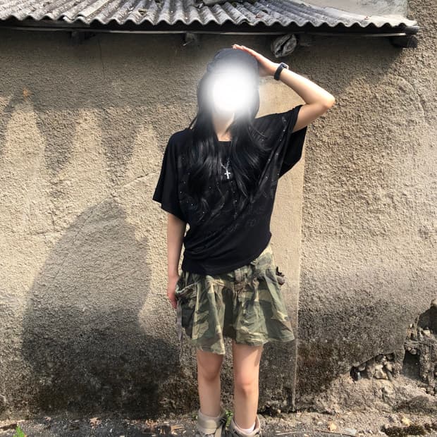 빈티지 밀리터리 원숄더 코디