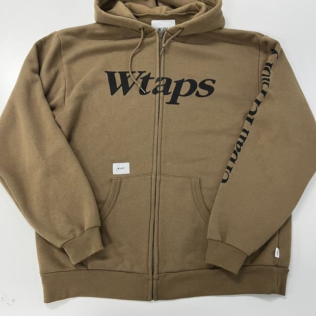 [3] WTAPS 더블탭스 풀 지퍼 파카 빅 로고 아카데미 후드집업