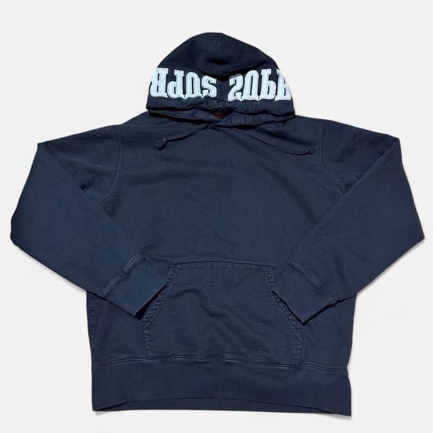 19FW 슈프림 블록버스터 로고 풀오버 후드티