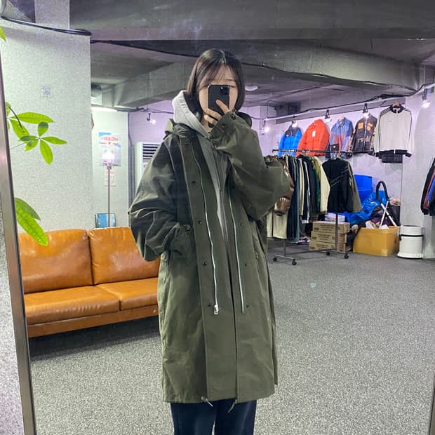 루카루이지 후디드 카키 피쉬테일 B4167